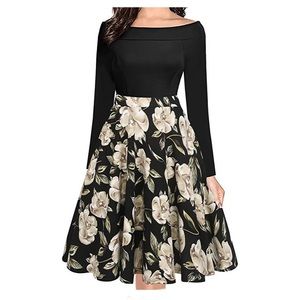 NWOT Off Shoulder A Line dress with pockets